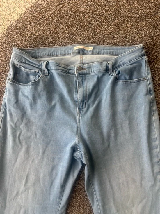 Levi’s 725 High Rise Bootcut Jeans Light Wash Plus Size 20W - Picture 3 of 8